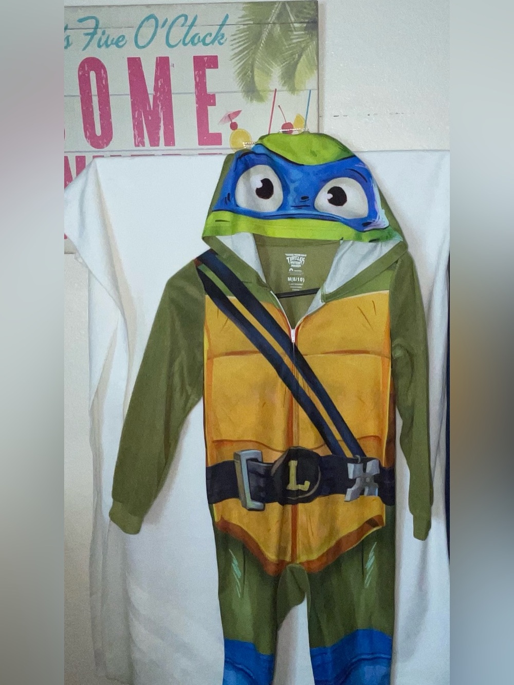 Nickelodeon Teenage Mutant Ninja Turtles Leo Green Hooded Kids Costume